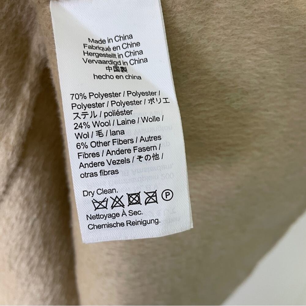 J.Crew Harriet Double Faced Wool Trench Coat Khaki Honey NWT Sz 3X - Picture 9 of 10